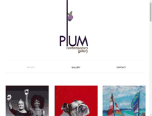 Tablet Screenshot of plumartgallery.com